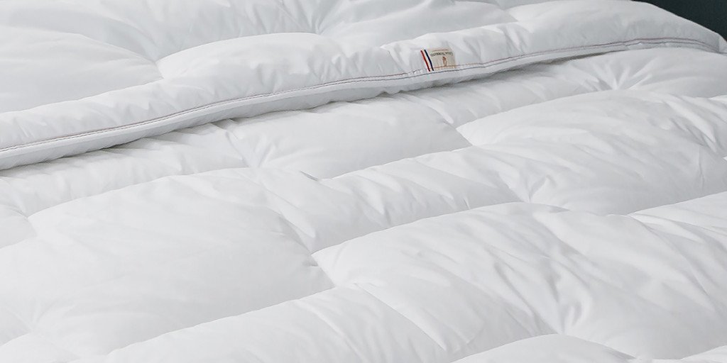Couette Spécial Couple Colas Normand - Double Confort (tempéré & Chaud), 240x220 Cm, Percale Coton, Fabrication Française