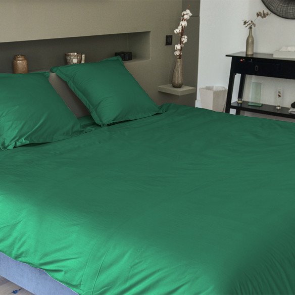 Parure de lit  percale de coton bio