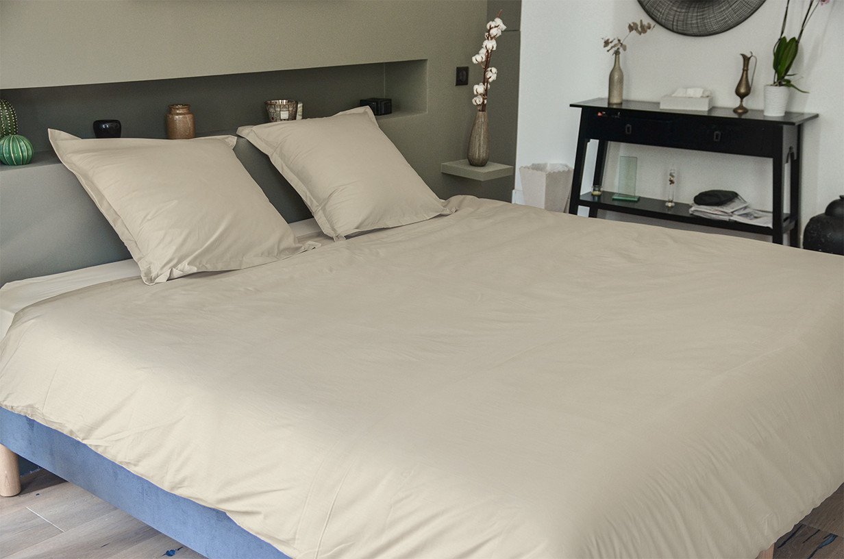 Parure de Lit Percale de Coton Bio - Collection Signature – Le Drap Français