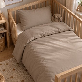 Parure de lit enfant | Taupe