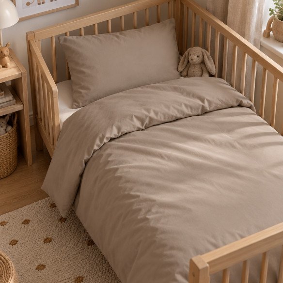 Parure de lit enfant | Taupe