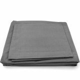 Parure de lit  percale de coton bio | Gris anthracite