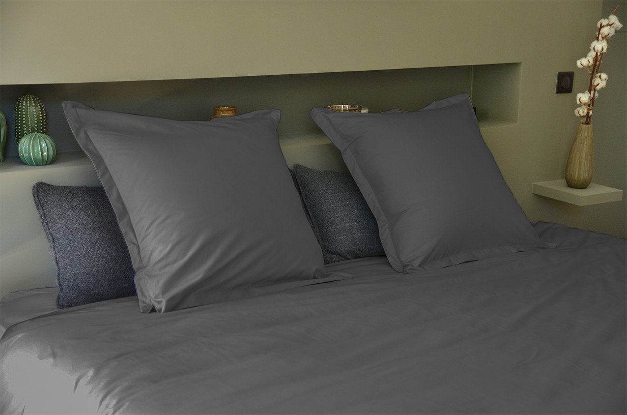 Housse de couette percale - Anthracite