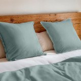 Parure de lit en coton bio | Vert de gris