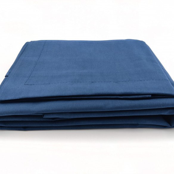 Parure de lit en coton bio | Bleu nuit