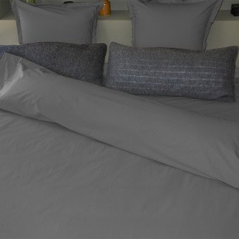 Housse De Couette 140X190-200Cm+1 Taies D'Oreillers 65X65Cm Gris