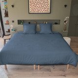 Housse de couette coton bio | Bleu nuit