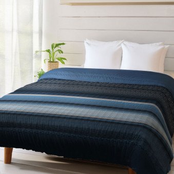 Couette Géo Bleu
