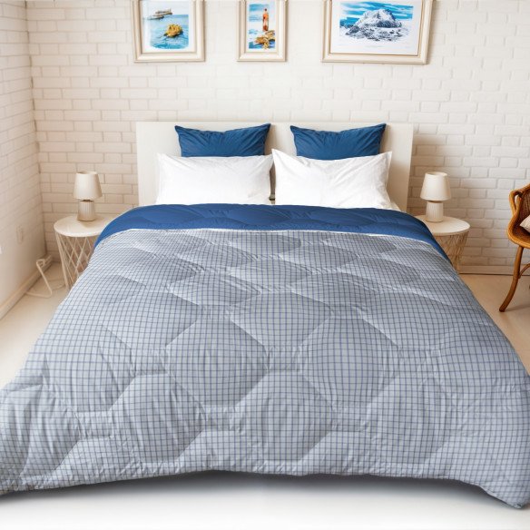 Couette tempérée motifs champêtres chic