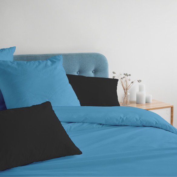 Housse de Couette Bleu Foncé