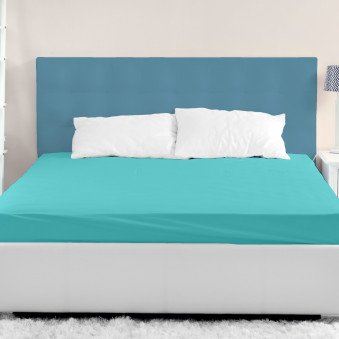 Drap-Housse Bleu Clair