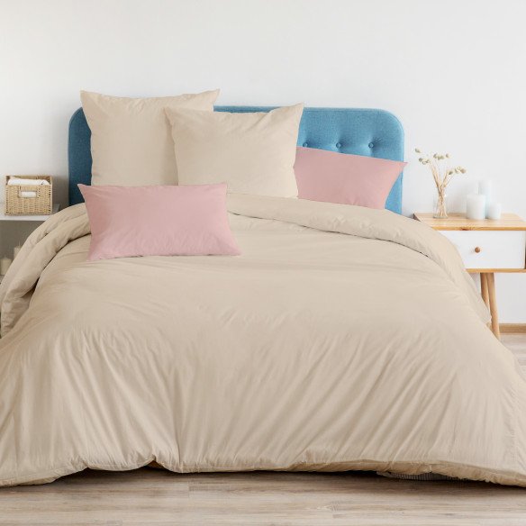 Housse de Couette Beige Sable